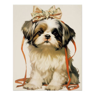 De Shih Tzu hond 001 - Odessa Leyendecker Perfect Poster