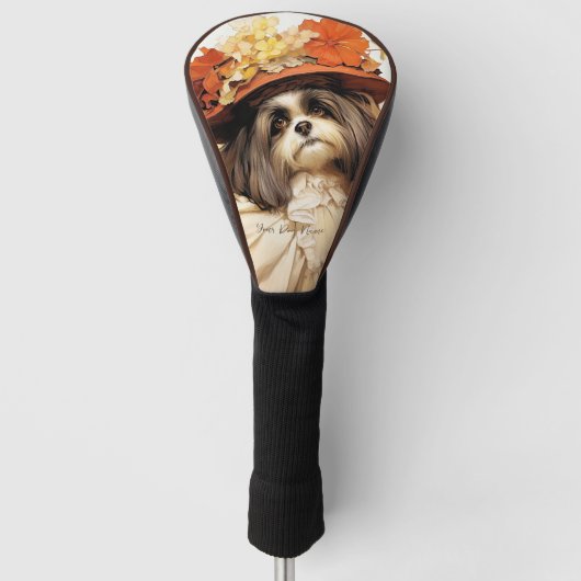 De Shih Tzu hond 002 - Odessa Leyendecker Golfheadcover (Voorkant)