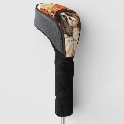 De Shih Tzu hond 002 - Odessa Leyendecker Golfheadcover (Schuin)