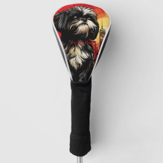De Shih Tzu hond, rood en zwart 003 - Ulises Dalla Golfheadcover