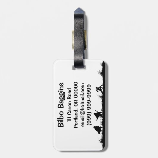 DE SHIRE™ BAGAGELABEL (Achterkant verticaal)