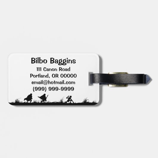 DE SHIRE™ BAGAGELABEL (Achterkant horizontaal)