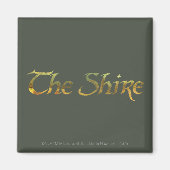 De SHIRE™-naam is getextureerd Magneet (Voorkant)