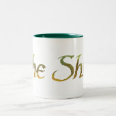 De SHIRE™-naam is getextureerd Tweekleurige Koffiemok (Center)