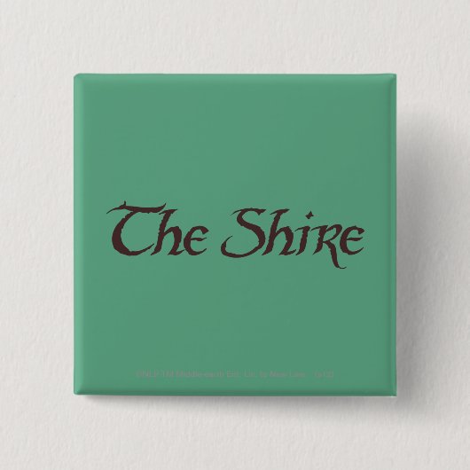 DE SHIRE™-naam is stevig Vierkante Button 5,1 Cm (Voorkant)