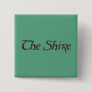 DE SHIRE™-naam is stevig Vierkante Button 5,1 Cm