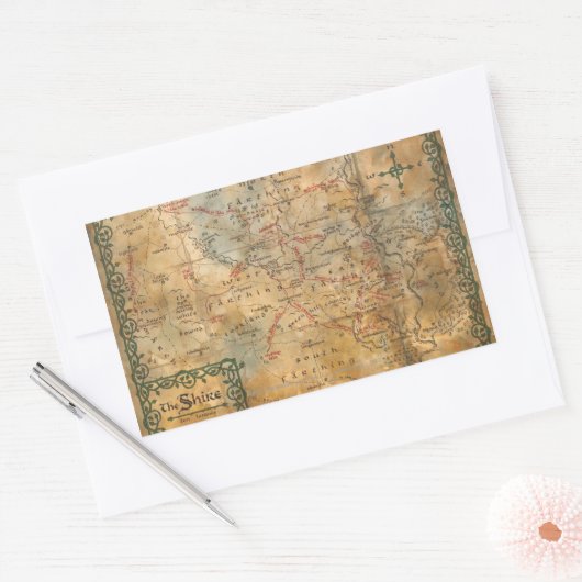 DE SHIRE™ RECHTHOEKIGE STICKER (Envelop)