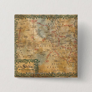 DE SHIRE™ VIERKANTE BUTTON 5,1 CM