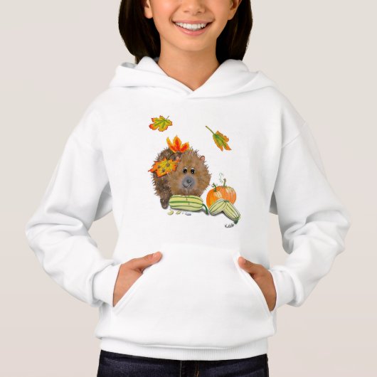 DE Shirt Hoodie Herbst Igel (Voorkant)