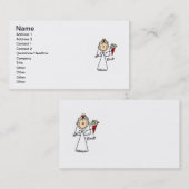 De shirten van de Bride T van de Figuur en Giften Visitekaartje (Voorkant / Achterkant)