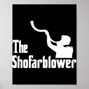 De Shofar Blazer Rosh Hashanah Rabbijn Tempel Jood Poster