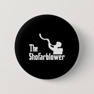 De Shofar Blazer Rosh Hashanah Rabbijn Tempel Jood Ronde Button 5,7 Cm