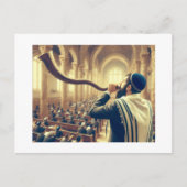 De Shofar horen, Briefkaart (Voorkant)