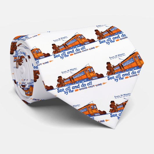 De Shore Fast Line Trolley Service Stropdas (Opgerold)