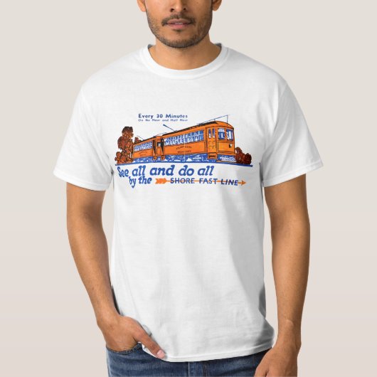 De Shore Fast Line Trolley Service T-shirt (Voorkant)