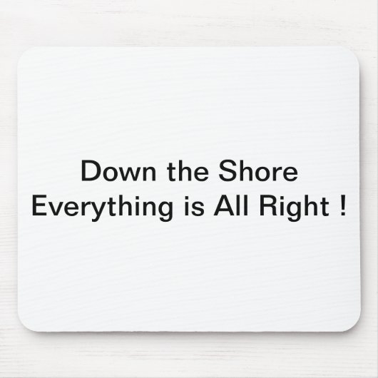 De Shore Mousepad Muismat (Voorkant)