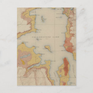 De Shores van het geelsteenmeer Briefkaart