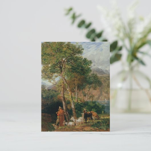 De Shores van het Lecco-meer Briefkaart (Staand voorkant)