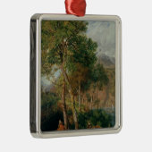 De Shores van het Lecco-meer Metalen Ornament (Rechts)