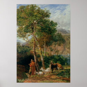 De Shores van het Lecco-meer Poster