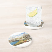 De Shot Heard over de wereld Zandsteen Onderzetter (Zijkant)