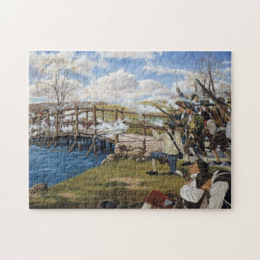 De Shot Heard rondom de wereldwijde strijd om conc Legpuzzel (Horizontaal)