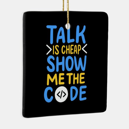 De Show van de programmeur me de Code Keramisch Ornament (Rechts)