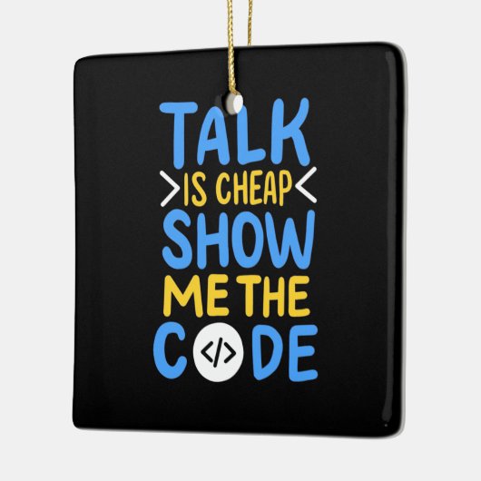 De Show van de programmeur me de Code Keramisch Ornament (Links)