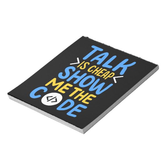 De Show van de programmeur me de Code Notitieblok (Linkerzijde)