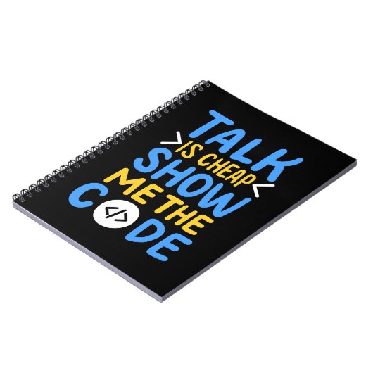 De Show van de programmeur me de Code Notitieboek (Linkerzijde)