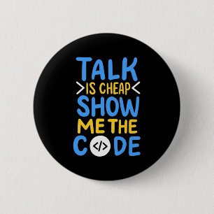De Show van de programmeur me de Code Ronde Button 5,7 Cm