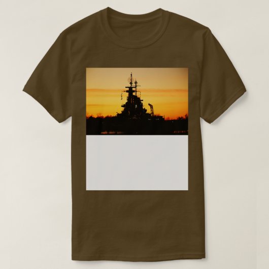 De showboot bij zonsondergang t-shirt (Design voorkant)