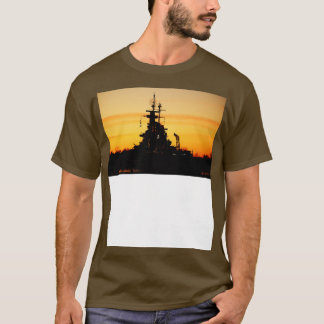 De showboot bij zonsondergang t-shirt