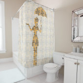 De Shower:  Umbrella in de douwer Douchegordijn (In situ)