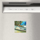 De Shrimp Boat John Drew Abstracte impressionisme Magneet (Insitu (Vaatwasser))