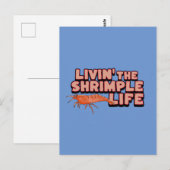 De Shrimple Life Shrimp Art Briefkaart (Voorkant / Achterkant)