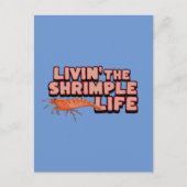 De Shrimple Life Shrimp Art Briefkaart (Voorkant)