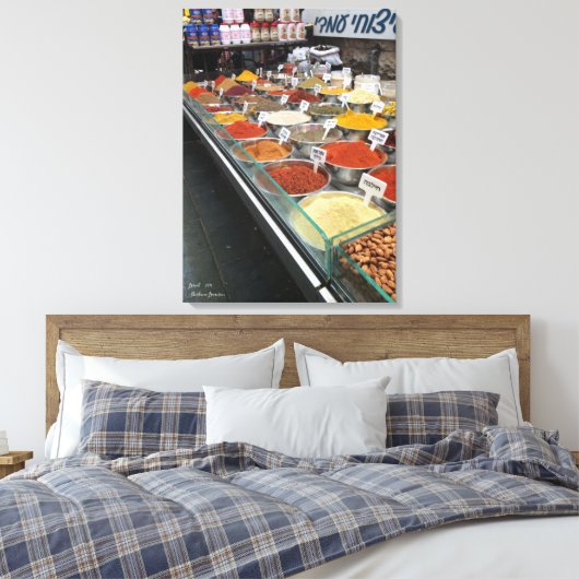 De Shuk, Jeruzalem Israël 2016 Canvas Afdruk (Insitu (Slaapkamer))