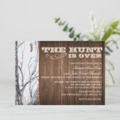 De shunt is over de winterwedstrijd uitnodigen kaart (Staand voorkant)