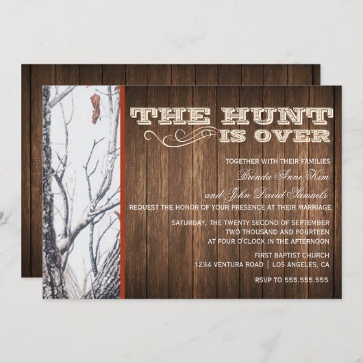 De shunt is over de winterwedstrijd uitnodigen kaart (Voorkant / Achterkant)