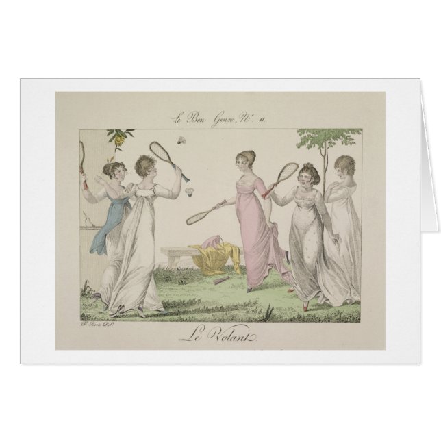 De Shuttlecock, bord 11 van "Le Bon Genre", 180 (Voorkant Horizontaal)