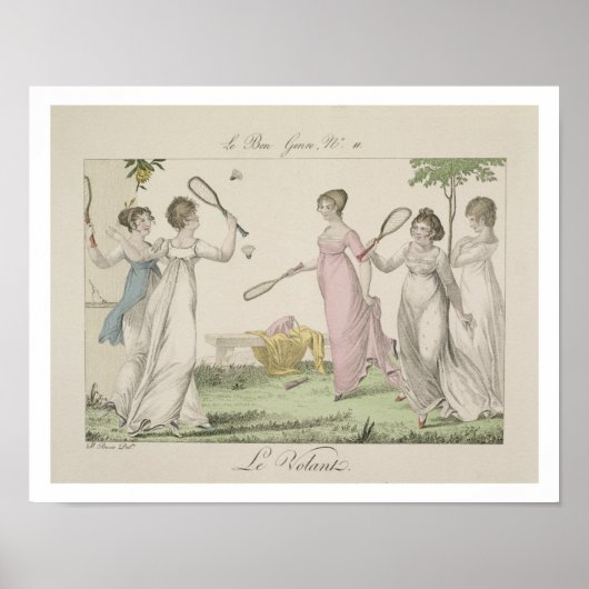 De Shuttlecock, bord 11 van "Le Bon Genre", 180 Poster (Voorkant)