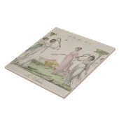 De Shuttlecock, bord 11 van "Le Bon Genre", 180 Tegeltje (Zijkant)