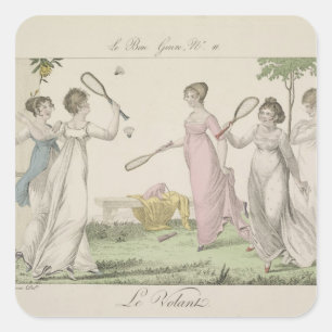 De Shuttlecock, bord 11 van "Le Bon Genre", 180 Vierkante Sticker