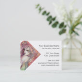 De Shy Flirt Modern Fairy Fantasy Art Visitekaartje (Staand voorkant)