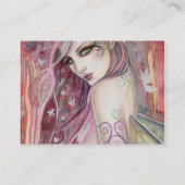 De Shy Flirt Modern Fairy Fantasy Art Visitekaartje (Achterkant)