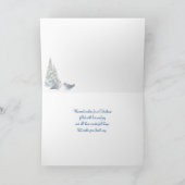 De Sialia die van Kerstmis in een SneeuwBoom Feestdagen Kaart (Binnen)