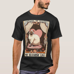 De Siamese Linx Tarot Kaart Lynx Point Siamese Kat T-shirt