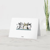 De Siberische Schor Kaart van de Vakantie van (Achterkant)