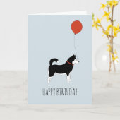 De Siberische Schor Kaart van de Verjaardag (Gele Bloem)